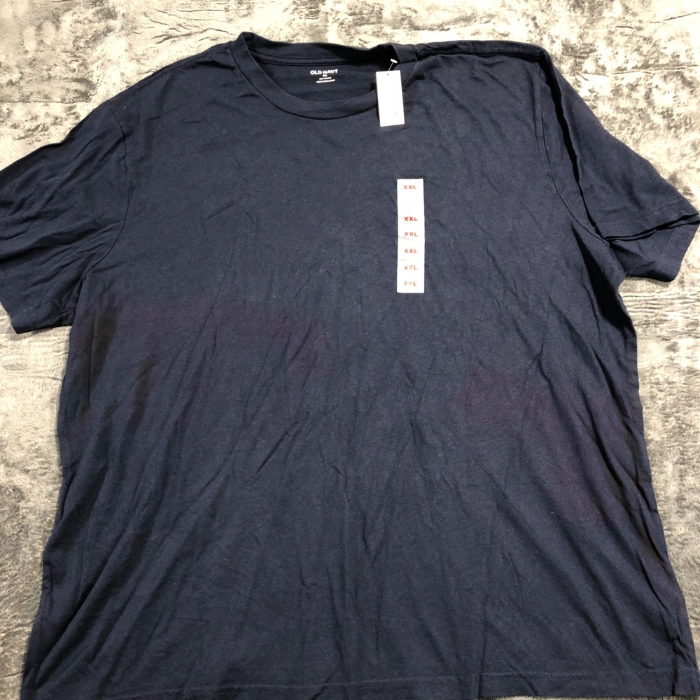 Old‎ Navy T-Shirt Mens XXL Navy Blue Soft-Washed Crew Neck 855428-06-1